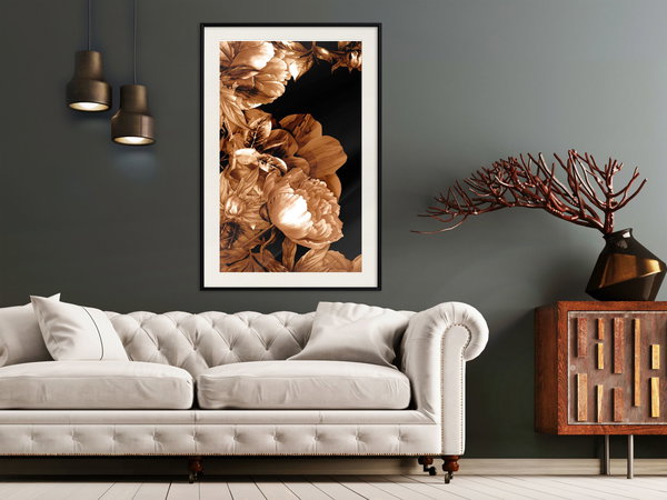 Poster 'Summer Flowers in Sepia'