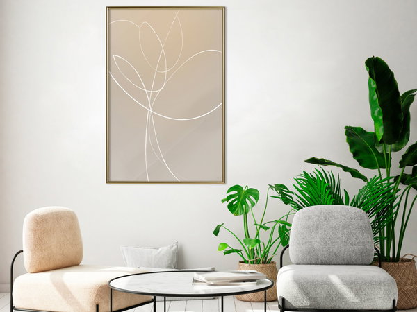 Poster 'White Tulip'
