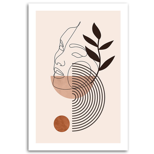 Kunstdruck auf Leinwand 'Minimalist Line'