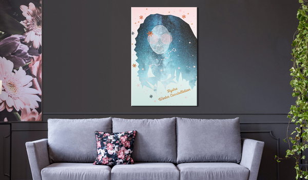 Kunstdruck auf Leinwand 'Hydra Winter Constellation Vertical'