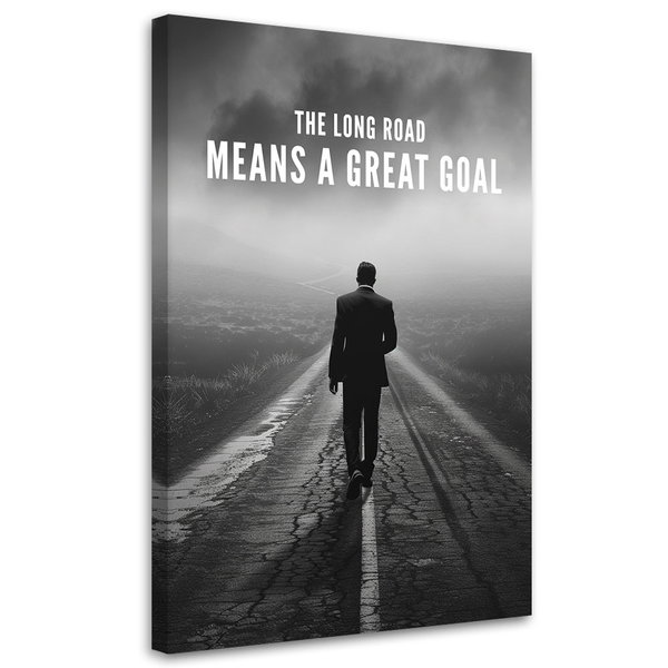 Kunstdruck auf Leinwand 'Long Road'