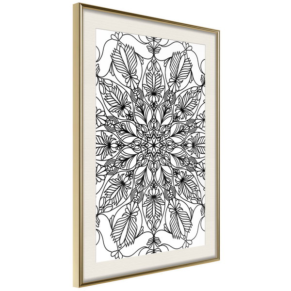 Poster 'Colour Your Own Mandala I'
