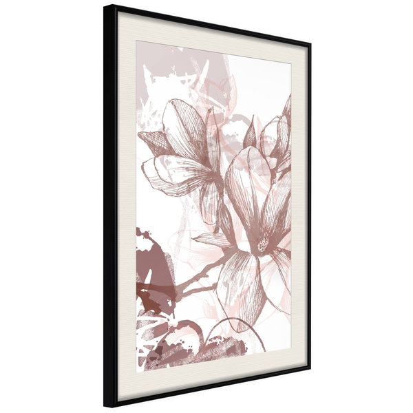 Poster 'Drawn Flower'