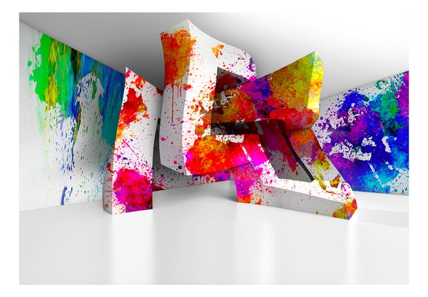 Selbstklebende Tapete 'Three - dimensional Shapes'