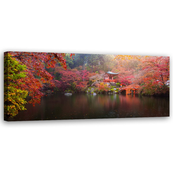 Kunstdruck auf Leinwand 'Pavilion Autumn Serenity'