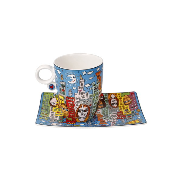 Goebel Becher mit Untertasse 'Summer in the City'