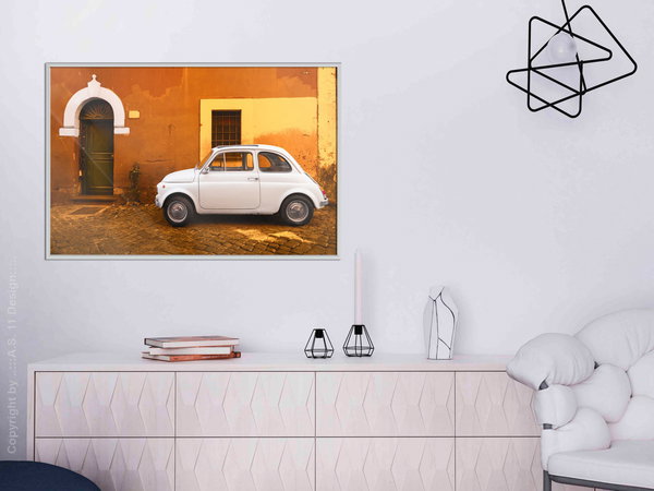 Poster 'White Car'