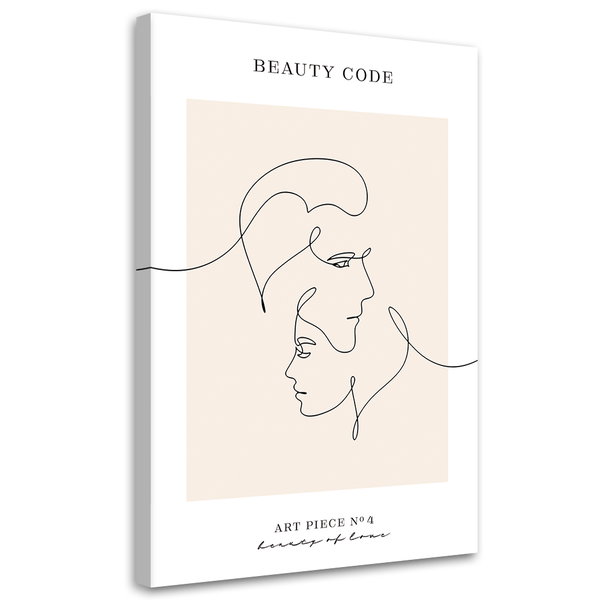 Kunstdruck auf Leinwand 'Beauty of Love'