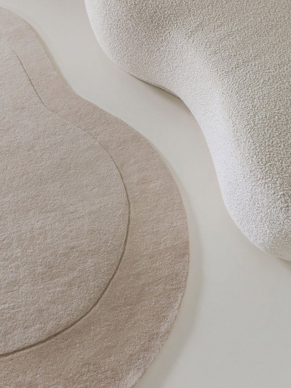Design Wollteppich Shape Beige