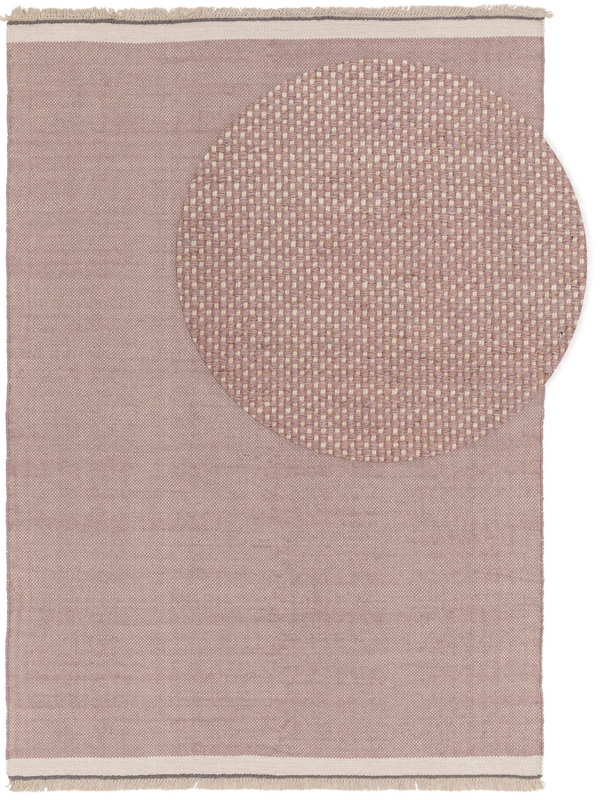 Design Wollteppich Karla Pink