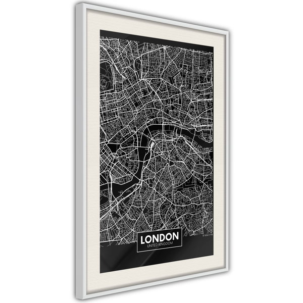 Poster 'City Map: London (Dark)'