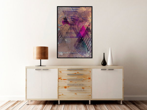 Poster 'Pink Patchwork I'