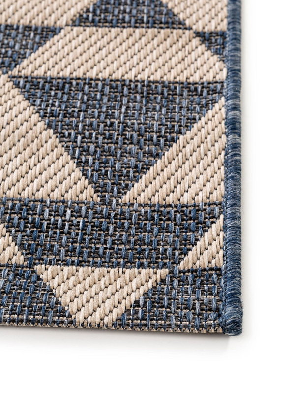 Design In- &amp; Outdoor-Teppich River Beige/Blau