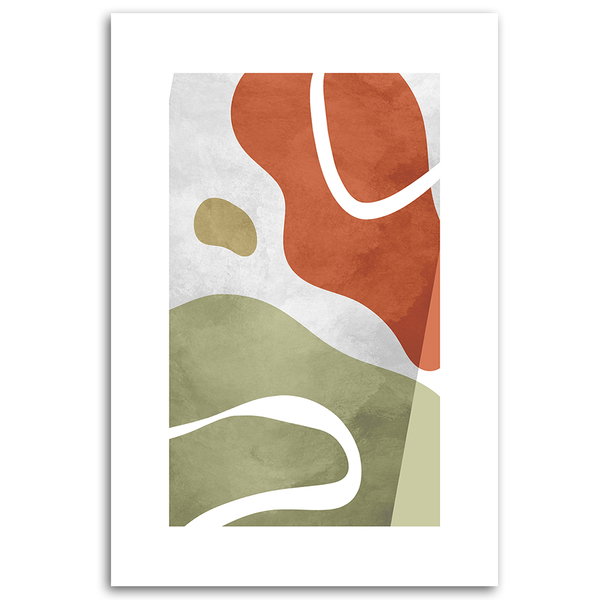 Kunstdruck auf Leinwand 'Earth Tones 1'