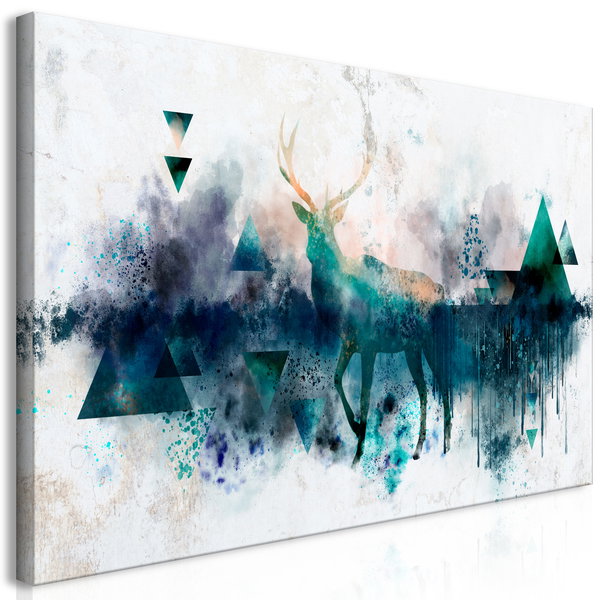 Kunstdruck auf Leinwand 'Nature in Blues'