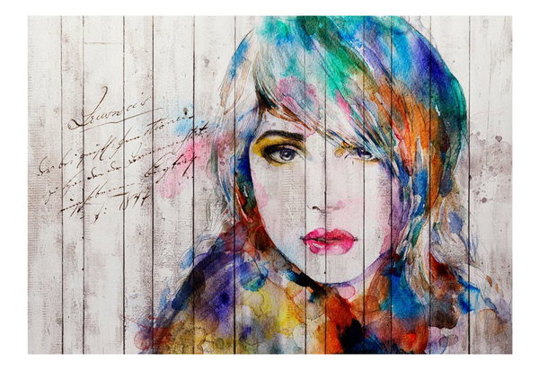 Tapete 'Wooden Portrait'