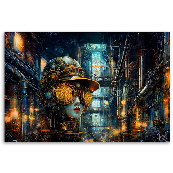 Kunstdruck auf Leinwand 'Engineer's Clockwork Vision 1'