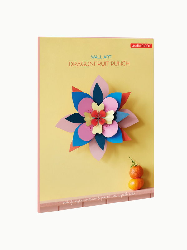 Wanddeko Papier 'Ausdrucksvolle Papierblüte'