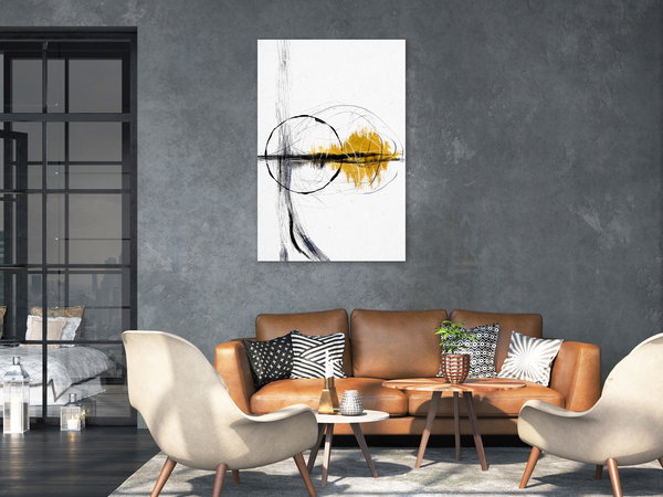 Kunstdruck auf Leinwand 'Golden Sunrise Vertical'
