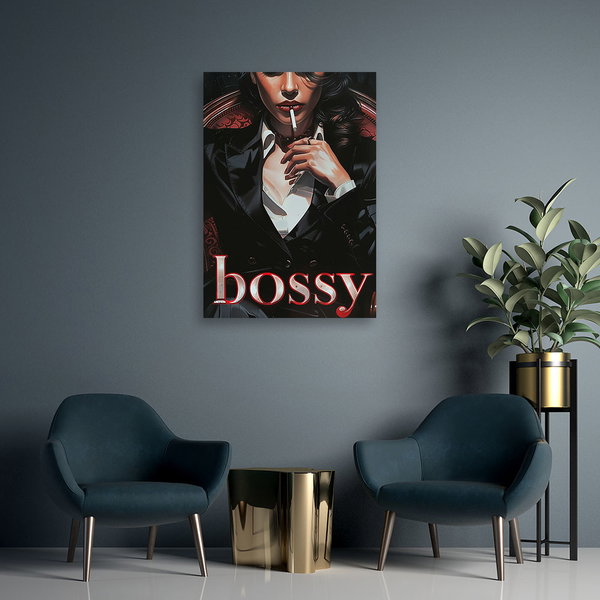 Εκτύπωση σε καμβά 'Bossy'