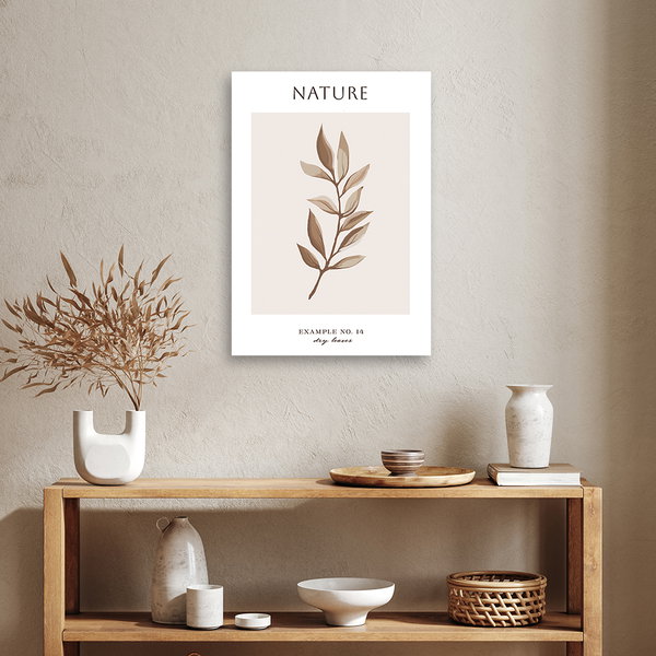 Kunstdruck auf Leinwand 'Dry Leaves #14'