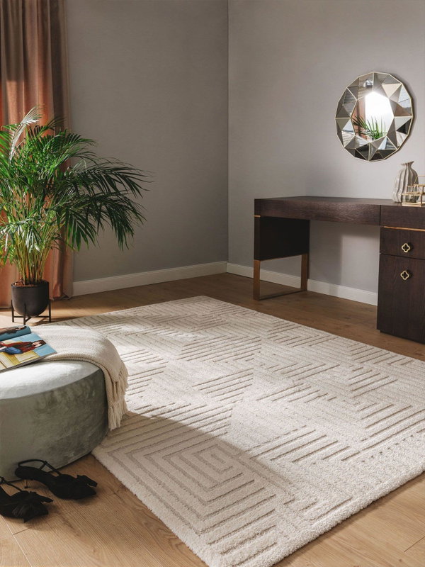 Design rug 'Eve Cream/Beige' 120x170cm