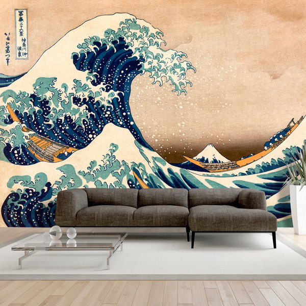 Zelfklevend behang 'Hokusai: The Great Wave off Kanagawa (Reproduction)'