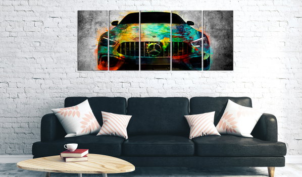 Kunstdruck auf Leinwand 'On Start (5-teilig) Narrow'