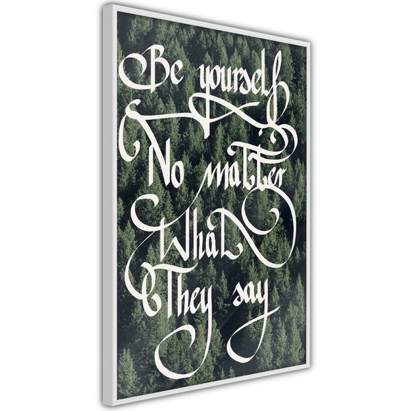 Poster 'Be Yourself'