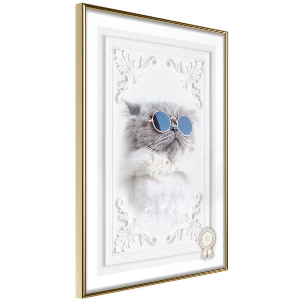 Poster 'Cat with Glasses'