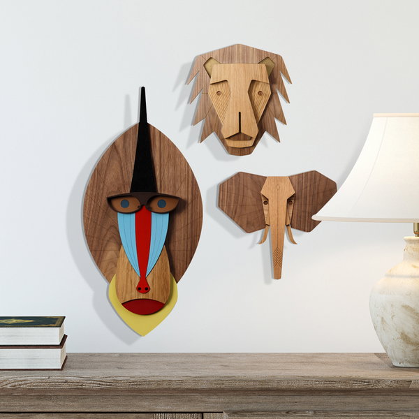 Wandmaske 'The Lion'