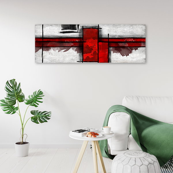 Kunstdruck auf Leinwand 'Crimson Crossroads'
