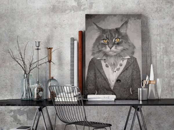 Malen nach Zahlen für Erwachsene 'Elegant Cat'