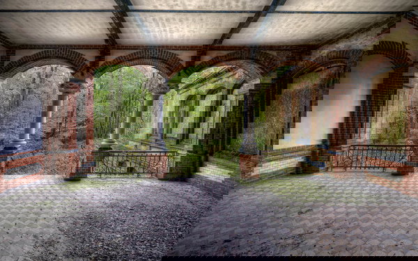 Carta da parati 'Vintage Villa Terrace' 400x267cm