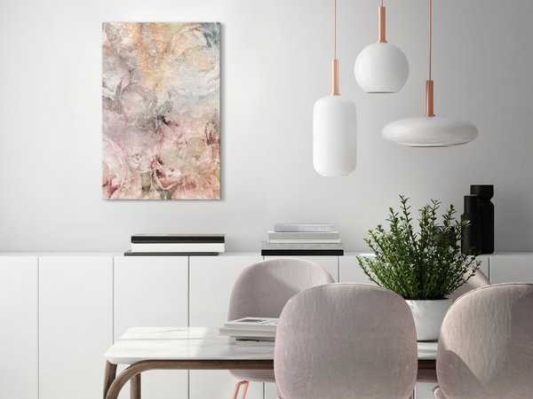 Kunstdruck auf Leinwand 'Nostalgic Bouquet Vertical'