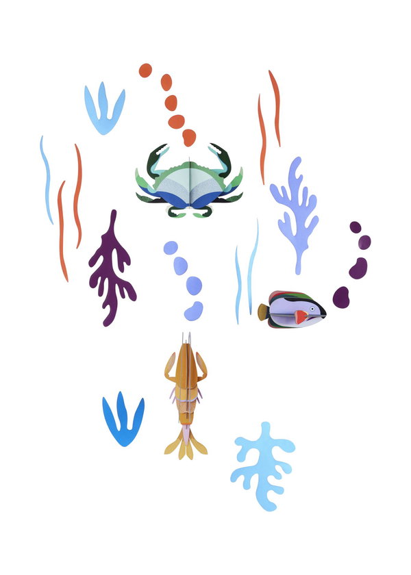 Διακόσμηση τοίχου από χαρτόνι 'Underwater Wonders'