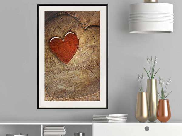 Poster 'Carved Heart'