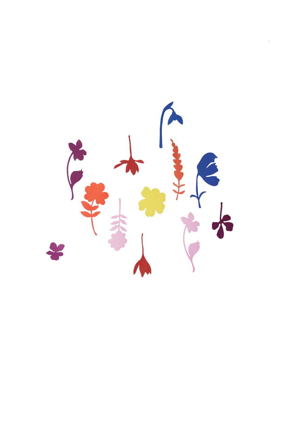 Escultura de pared de cartón 'Flower Field Wall Art'