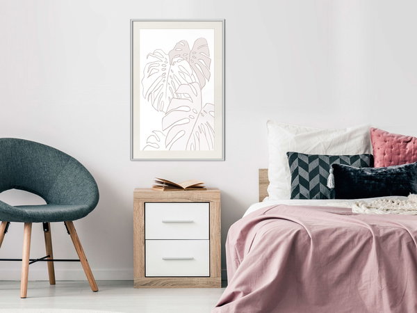 Poster 'Beige Leaves'