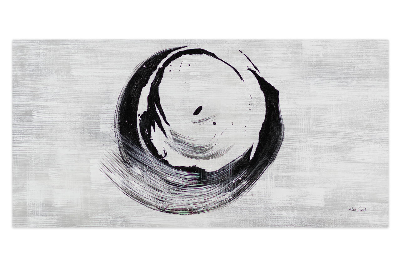 XXL Olieverf schilderijen 'Abstract Moon' | Handgeschilderd unicum komt in de ruimte goed tot zijn recht.