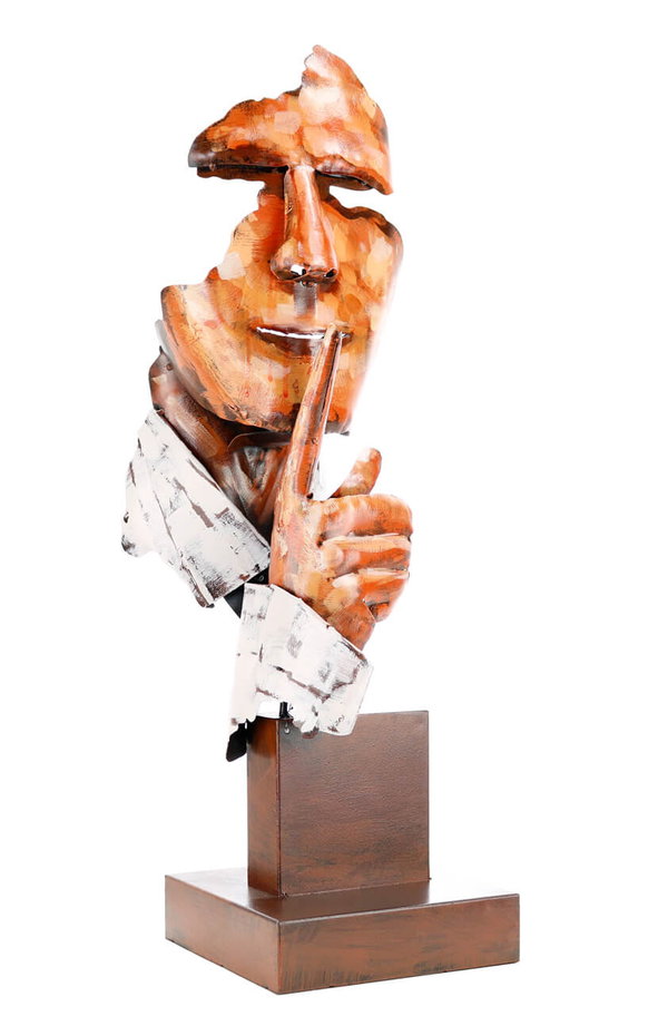 Metall Skulptur 'Keeper of Mystery' 70x20x20cm