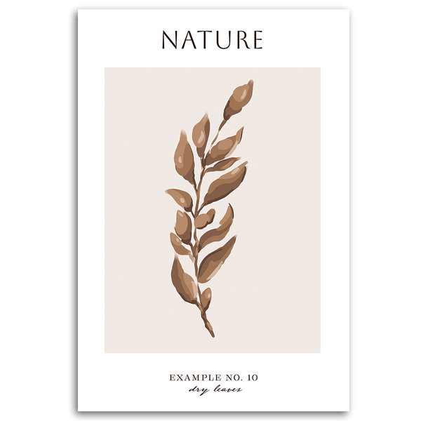 Kunstdruck auf Leinwand 'Dry Leaves #10'