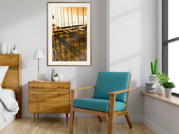 Poster 'Steel and Glass (Yellow)'