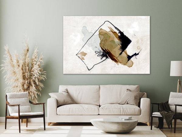 Art print on canvas 'Composition of Feelings Wide'