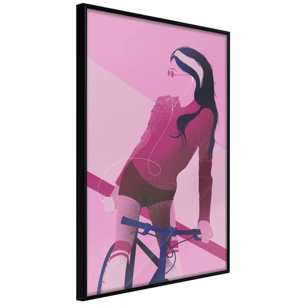 Poster 'Woman on Bicycle'