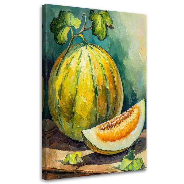 Kunstdruck auf Leinwand 'Golden Melon Delight 1'