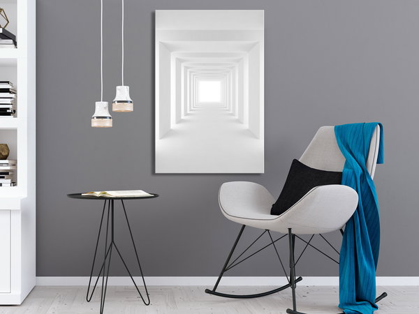 Kunstdruck auf Leinwand 'Shadow Tunnel Vertical'