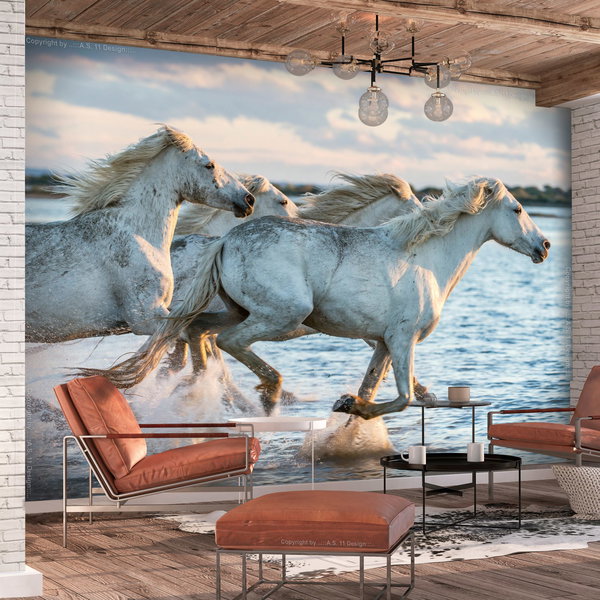 Papel de parede auto-adesivo 'Wild Race'