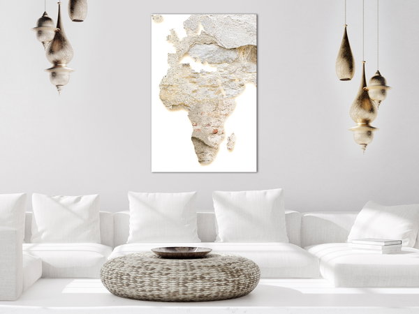 Kunstdruck auf Leinwand 'Hot Continent Vertical'