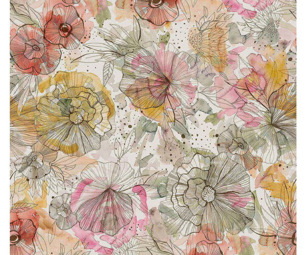 Carta da parati 'Floral Fusion' 159x280cm